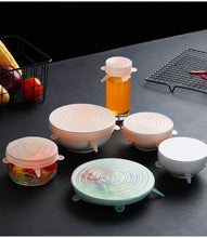 Load image into Gallery viewer, 6 Pcs/Set Silicone Food Cover
